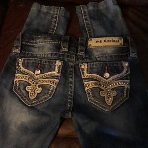 Embellished rock revival jeans